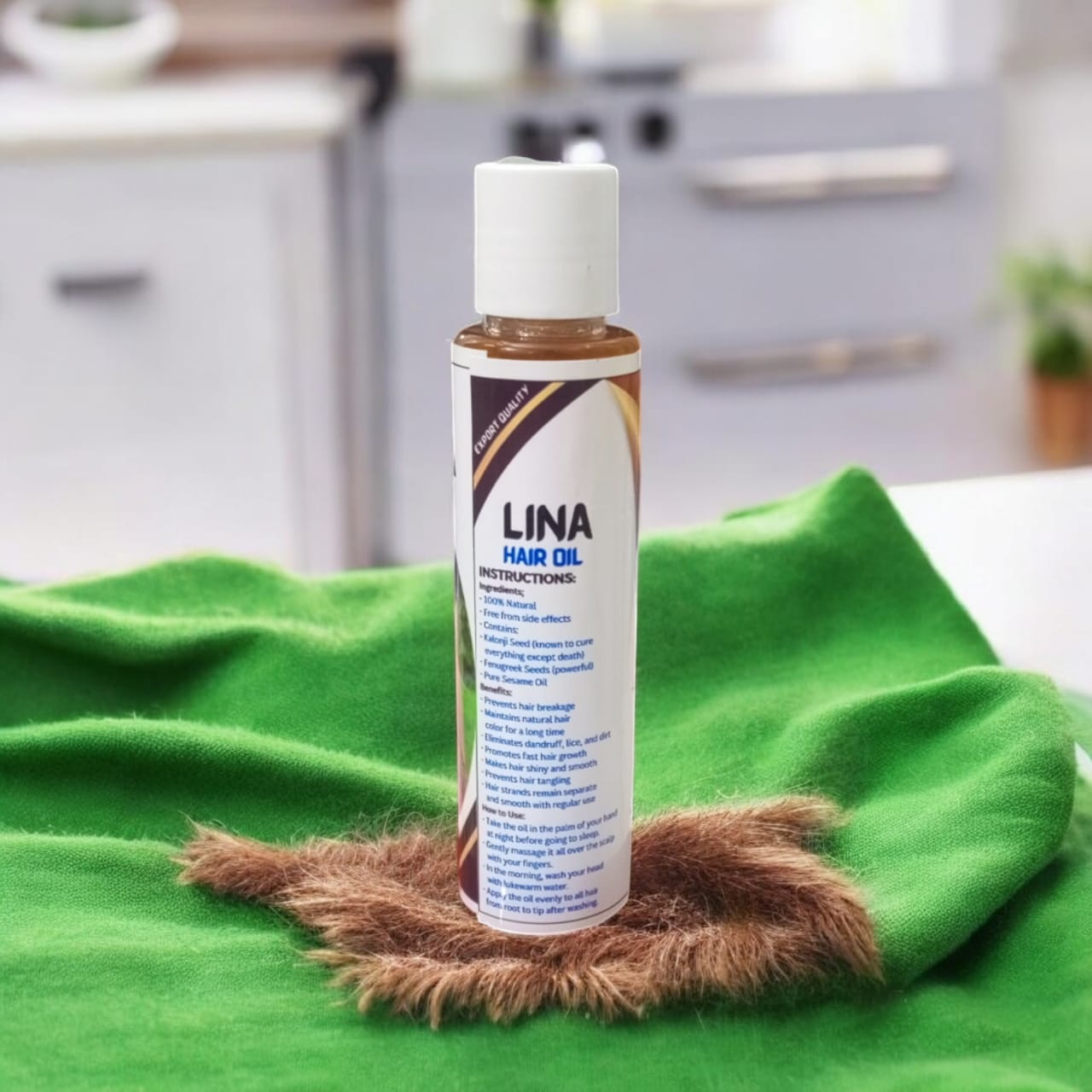 Lina Hair Oil – 100% Herbal Formula for Stronger, Healthier Hair! 🌿